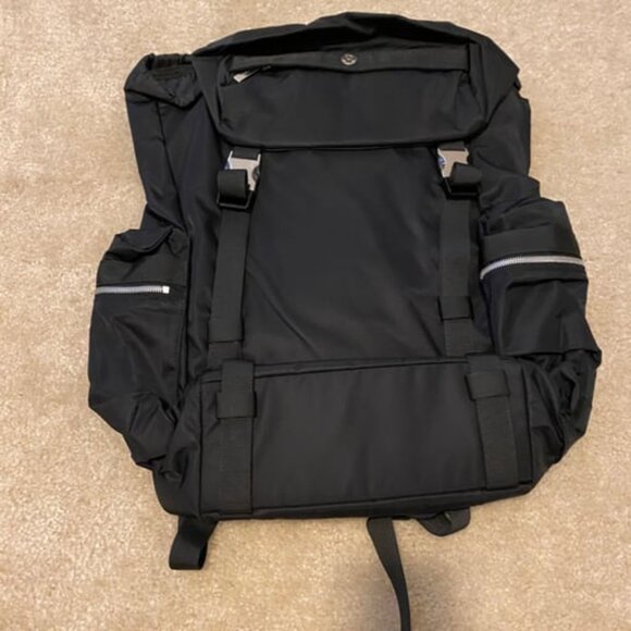 Lululemon athletica Wunderlust Black Backpack Classic 25L Travel Vacation Unisex - Picture 1 of 9